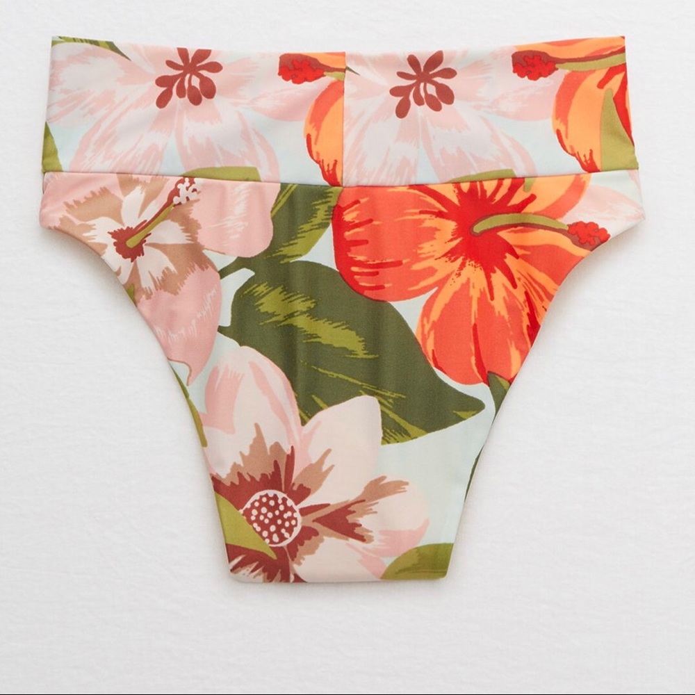 NEW Aerie floral high cut cheeky bikini bottom 🌺 - Picture 8 of 12